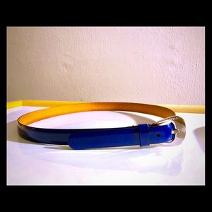 Midnight Blue Furla Leather Belt